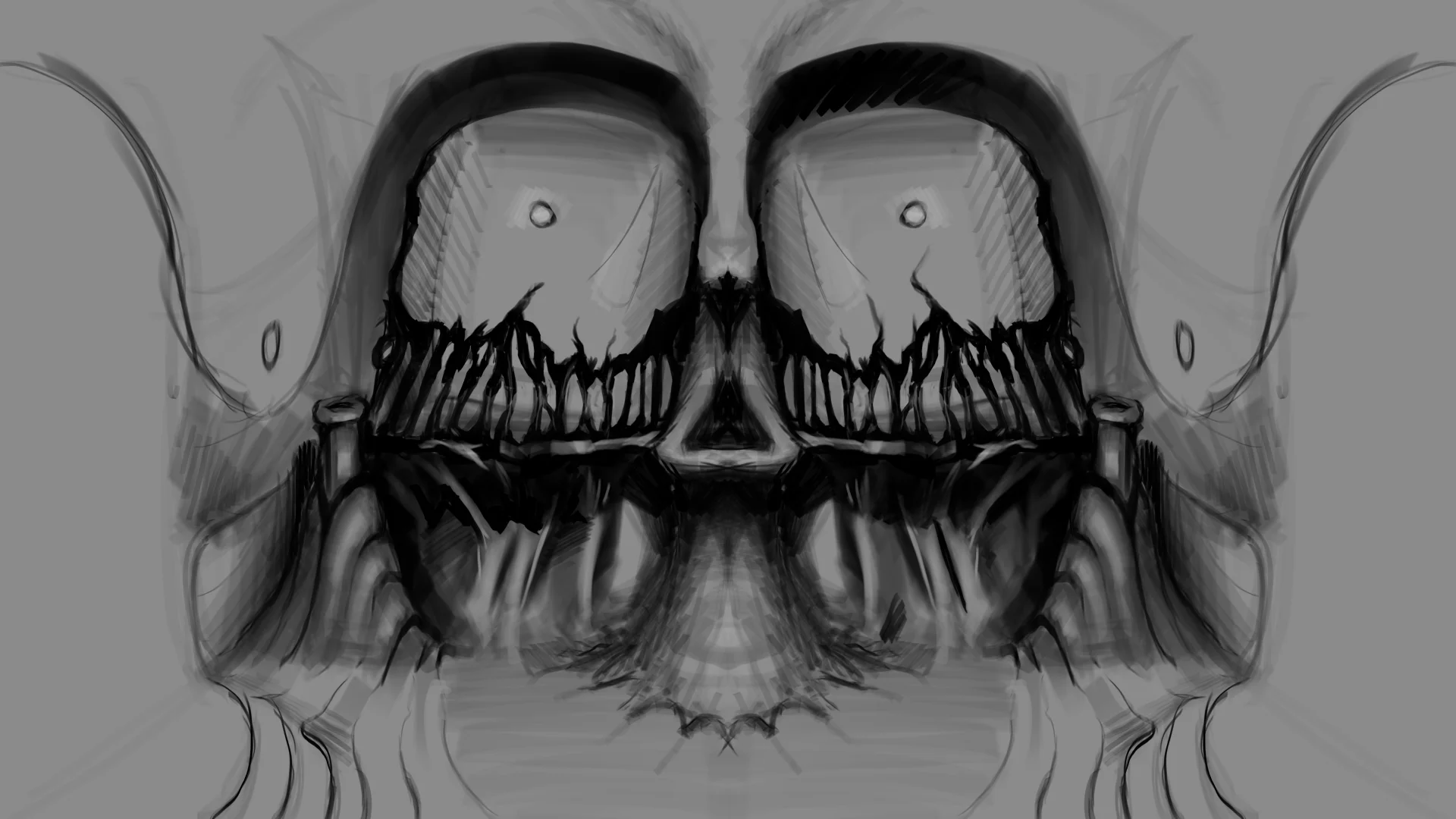 Alien Infection Gravity Room concept sketch